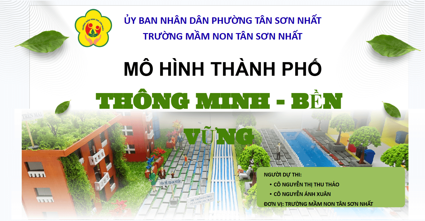 Bài dự thi 88: MÔ HÌNH THÀNH PHỐ THÔNG MINH – BỀN VỮNG